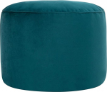 Icon Milano Stool, Teal, kohev sametkangas, Velvet Bean Bag, Pouf Stool koos t&auml;idisega, Jalahoob elutuppa, Dekoratiivne elutuba
