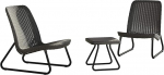 Keter Rio Lounge komplekt, rotangi v&auml;limus, plast 77,5 x 76 x 54 cm, hall