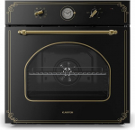 Klarstein Victoria elektriahi, sisseehitatud ahju 9 funktsiooniga, taimeri, 50-250 &deg;C, 70 liitrit, retroahi, 10 sahtlit, eemaldatav ahju uks lihtsaks puhastamiseks, sisseehitatud ahjuplaadiga must