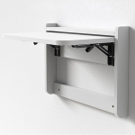 Multifunktionaler, an der Wand montierter Klappschreibtisch f&uuml;r kleine R&auml;ume. Eingangstisch f&uuml;r Waschk&uuml;che, K&uuml;che, Hausbar, 21 Zoll L x 14,5 Zoll B. Ideal f&uuml;r K&uuml;che, Esszimmer und B&uuml;ro.