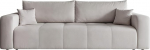 Magamisfunktsiooniga diivan (125 x 200) ja voodikast (t&auml;ispuit + MDF) koos dekoratiivsete &otilde;mblustega istmel 93 x 244 cm