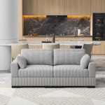 MOTUZP V&auml;ike diivan 2-kohaline, kaasaegne sektsioon diivan, 2-kohaline, kahekohaline diivan, nurgadiivan koos Chaise Lounge ja k&auml;etugedega elutuppa, magamistuppa, korterisse (Hall + Double Sofa)