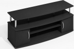 Furinno Jaya suur meelelahutuskeskus kuni 55" teleritele Dark Americano roostevabast terasest torudesse