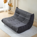 okwish Double Diivanvoodid Recliner tool seljatoega, Lazy diivan, siseruumide istmepadi, kokkupandav meditatsioonitool, sobib magamistuppa, elutuppa, hall