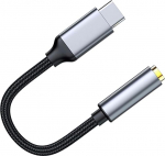 3,5 mm Aux USB C audiok&otilde;rvaklappide pistikupesa adapter, C-t&uuml;&uuml;pi/USBC Aux konverteri dongle kaabel iPhone 15/16, iPad, MacBook, Samsung Galaxy, Google Pixel, Moto, LG, PC, s&uuml;learvuti jaoks.