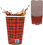 Enpack 1000 musta / punast pabertassi 180 ml j&otilde;upaberist - kohvitassid tee, kohvi, h&otilde;&otilde;gveini v&otilde;i muude jookide serveerimiseks - Coffee To Go Tassid