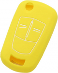 Fassport Kaugjuhtimispuldi silikoonkate Vauxhall Opel 2 Button Flip CV2620, kollane