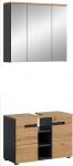 xonox.home - Canu 2-osaline vannitoa kombineeritud komplekt 80 x 193 x 34 cm Basalt hall ja Artisan - Vannitoam&ouml;&ouml;bel Vannitoa kombineeritud vannitoa komplekt - funktsionaalselt stiilne &otilde;hkkond ajatu kujundus
