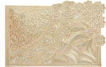 Platzdeckchen 2Er Set Vintage, Luxus Hohle Blumen Bl&auml;tter Platzset & K&uuml;stenfahrer Modern, Tischset f&uuml;r K&uuml;chen Zuhause Esszimmertisch, Pronks, 30x45cm