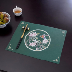 Platzdeckchen Platzset Abwischbar 2 St&uuml;ck Tischset im chinesischen Stil, Esstisch, Sch&uuml;ssel, Tasse, Muster, K&uuml;che, Tischset, Wohnkultur (V&auml;rv : D)