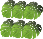 Cabilock Eva Monstera Leaf Coasters 6 libisemisvastase soojusisolatsiooni rohelise kiire kuivatamise peo ja kaunistamise komplekt