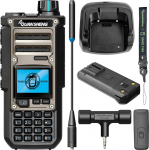 HYS Quansheng TK-11(8) 10W VHF/UHF Walkie Talkie, Type-C laadimisport ja 3000 mAh aku, 999 kanali number, spektrianal&uuml;saator, professionaalne kahepoolne raadiojaam