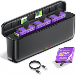 CITYORK 3 pesaga laadija ja 3 t&uuml;kki 2400 mAh aku, mis &uuml;hildub Insta360 Ace/Ace Pro/Ace Pro 2, asendusaku Insta360 Ace/Ace Pro akulaadija komplekti tarvikud koos LED-indikaatoriga ja