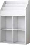 Vicco Conny laste riiul, valge, 72 x 111 cm, 4 riiulit kokkupandavate kastide jaoks, sobib m&auml;nguasjade ja raamatute hoidmiseks