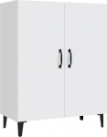 vidaXL k&uuml;ljepakkide kapp K&uuml;ljepakkide kapp Mitmeotstarbeline kapp Seisev kapp Elutuba Esikus valge 70 x 34 x 90 cm puitmaterjalist
