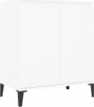 vidaXL 2 uksega k&uuml;ljepaneel, sahtlikapp, k&uuml;ljepaneel, mitmeotstarbeline kapp, seisev kapp, raamaturiiul, valge, 60 x 35 x 70 cm, puitmaterjali