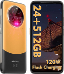 Ulefone Armor 23 Ultra Outdoor mobiiltelefon 5G kahesuunalised satelliits&otilde;numid nutitelefon 24GB + 512GB 5280mAh aku, 6.78 tolli FHD+ 120Hz, Android 13, 50MP+50MP+64MP+50MP kaamera, NFC/OTG oranž