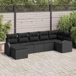 Homgoday Garten-Sofa Set Poly Rattan | Modern & Minimalistisch | Mit UV-Schutz & Regenfest | F&uuml;r Terrassen & Garten Model3354802