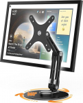 St&auml;nder f&uuml;r TV Monitor & Show 15, 360&deg;Drehfunktion Halterung f&uuml;r VESA100x100, 75x75mm aus Aluminium (Schwarz)