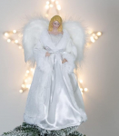 The Christmas Workshop 71099 Angel Tree Topper 12" Tall White Diamond Dress Indoor j&otilde;ulukaunistus