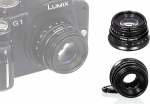 Fotasy M3517 35MM F1.7 TV Movie fikseeritud objektiivi ja objektiivi adapteri komplekt Olympus Panasonic MFT Micro 4/3 M43 kaameratele