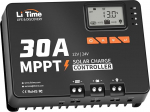 LiTime MPPT auto DC sisendiga p&auml;ikeselaadimise kontroller koos Bluetooth adapteriga (24V30A MPPT Bluetooth)