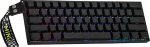 MechLands Aula Mini60 HE PRO traadita Hall Effect klaviatuur 4000mAh SOCD & DKS Magnetic Gaming Keyboard Reguleeritav k&auml;ivitamine 8K taotlus, RGB m&uuml;ra t&uuml;histamine (must)