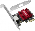 2.5G-Netzwerkkarte, YuanLey 2.5Gb PCIe-Ethernet-Adapter mit Realtek RTL8125B, PCI Express zu RJ45 LAN-Karte, 2500Mbps NIC f&uuml;r Windows/Linux/macOS, Kompatibel mit X1/X4/X8/X16-Steckplatz