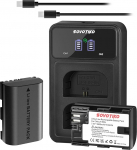 LP-E6 LP-E6N 2600mAh varuaku (2 pakki) ja Smart LED Dual USB laadija Canon LP-E6, LP-E6N ja Canon EOS 5D Mark II/III/IV, 5DS, 5DS R, 6D, 7D, 7D, 7D Mark II, 60D, 70D, 80D jne. jaoks
