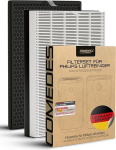 Comedes Replacement filter set for Philips AC2889, AC2887, AC2882 and AC3829/10 air purifier, HEPA and activated carbon filter, can be used instead of Philips FY2422/30 and FY2420/30