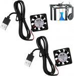 2 mini jahutusventilaatori pakett, 40 x 40 x 10 mm DC 5V USB v&auml;ike vaikne ventilaator 4010, t&otilde;hus jahutus elektroonikaseadmetele, 3D-printeritele, DVR-dele ja v&otilde;rguseadmetele.