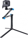 Smatree Aluminium Foldable Multifunction Pole/Monopod with Tripod Stand for DJI OSMO Action/GoPro Hero 13/12/11/10/9/8/7/Session-Ricoh Theta S, Hero Max, 4K Action Cameras, Compact Cameras and Mobile
