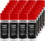 TECPO 24 x Silicone Spray 400 ml Lubricant Lubricant Release Agent Lubricant Spray Protector Care