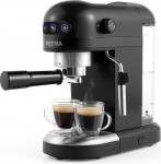 Petra PT5240 Espresso Machine with Milk Frother - 1.4 L, BPA-Free, Simple & Double Espresso in Barista Style, Compact, Italian 15 Bar Pressure Pump, Compatible with Ground Coffee, 1465W