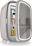Cecotec Bamba CoolingBeauty 6000 Small Cosmetic Fridge 6L Mirror Rose Mini Fridge with Mirror Door Exterior, LED Light with 3 Intensities, Cooling up to 10&ordm;C