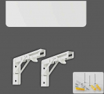 Kokkupandav seinalaud, raskeveokonsool reguleeritava k&otilde;rguse ja sisseehitatud riiuliga, ruumi s&auml;&auml;stev kokkupandav laud telerile, koju, kontorisse, &otilde;ppet&ouml;&ouml;le ja pingile