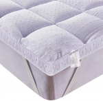 Bedecor 3D Soft Mattress Topper 180 x 190/200 cm, Microfibre Mattress Topper, Non-Slip, Anti-Allergic Mattress Topper