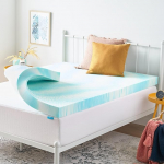 Linenspa 4 Inch Gel Swirl Memory Foam Topper - Twin