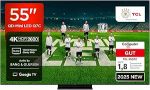 TCL 55Q7C QLED Mini LED TV, 55 tolli, 4K HDR Premium, Dolby Vision IQ & Atmos, Smart TV koos Google TV-ga, Bang & Olufsen 6.2.2 Sound, 144Hz VRR, AMD FreeSync Premium Pro, HDMI 2.1, AirPlay 2, Alexa