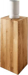 M&ouml;belando Stool KM-0660 Massiivne metsatammest &otilde;litatud pruun M&otilde;&otilde;tmed (S x K x S) 30 x 81 x 30 cm