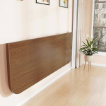 Klappbarer Wandschreibtisch & W&auml;schektisch - platzsparende faltbare Werkbank f&uuml;r Zuhause, B&uuml;ro, Garage, K&uuml;che, Esszimmer (Walnuss 80 x 24 cm) - vielseitige Aufbewahrungsl&ouml;sung