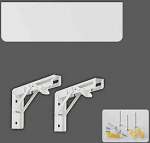 Robuster, klappbarer Wandtisch mit verstellbarer H&ouml;he und integriertem Regal, platzsparender Schreibtisch f&uuml;r Zuhause, B&uuml;ro, TV, Arbeitszimmer, Bank, kompakte 30 x 60 cm L&ouml;sung