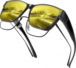 URUMQI &Ouml;&ouml;vaatlusprillid autojuhtidele, &ouml;ised autojuhi prillid, &ouml;ised autojuhi prillid, naised, mehed, autojuhi prillid pimestamise vastu kollased l&auml;&auml;tsed juhi prillid prillide kandjatele