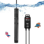 AQQA Aquarium Heater, 300W/500W/800W/1000W/1200W Submersible Heater for Aquariums with LED Digital Display & Overtemperature Protection, for Salt and Freshwater Aquarium Fish Tank
