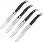 PracticDomus 3 Claveles Bistro Series Stainless Steel Steak Knives, ABS Handle with Ergonomic Design, Set of 4