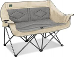 Northroad Folding Loveseat Camping Chair Kaasaskantav Double Duo T&auml;ielikult pehmendusega aiatool 2 inimesele Diivan koos 2 tassihoidjaga, veiniklaasi hoidja piknikuks, rannale, reisimiseks