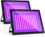 150 W LED must valgus, must valguslamp, must valgusvalgusti, UV-valgusti j&otilde;uludeks, Halloweeniks, Neon Glow Party, keha v&auml;rvimine, UV-vaikuse k&otilde;venemisvalgus, IP66 veekindel (2 tk)