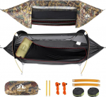 Night Cat Hammock Tent with Mosquito Net Waterproof Rain Fly for 1 Person Hiking Camping in the Garden Backyard Wild