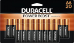 Duracell CopperTop AA Alkaline Batteries, 20 Count