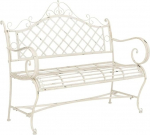 Safavieh Metal Outdoor Bench, White, 50 x 116 x 102 cm
